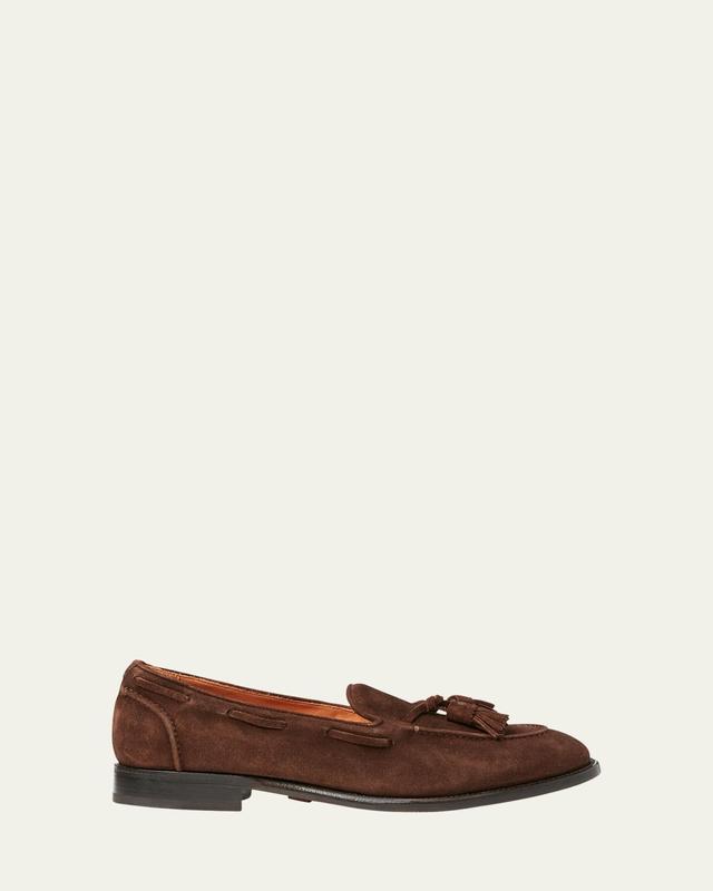 Men's Luther Calf Suede Tassel Loafers