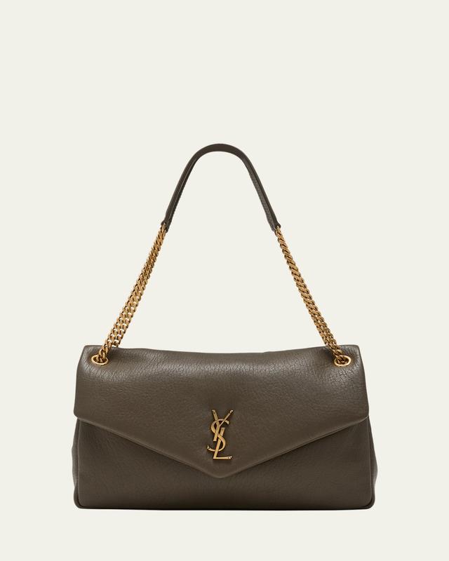 Calypso Large YSL Shoulder Bag in Leather