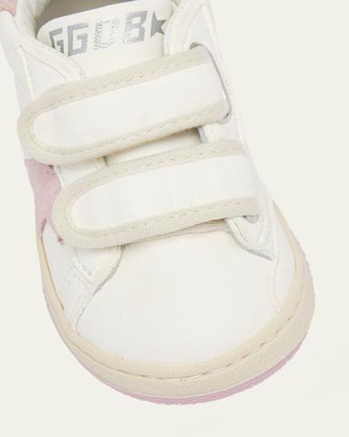 Golden Goose Girl's June Nappa Leather Glitter Star Sneakers, Baby/Toddler | Thumbnail 4