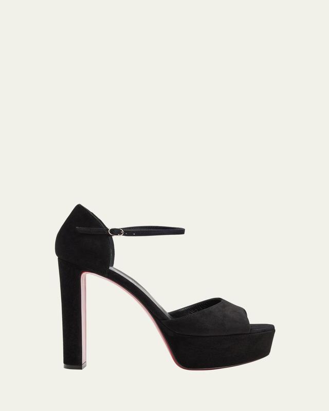 130mm Sandaloo Suede Platform Sandals