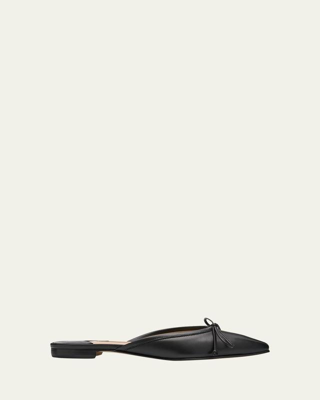 Lambskin Bow Ballerina Mules