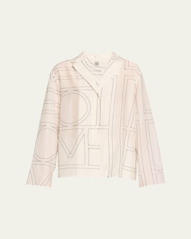 Monogram Cotton PJ Top