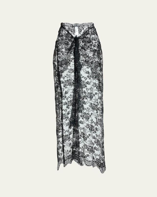 Chantilly Lace Scallop Maxi Skirt