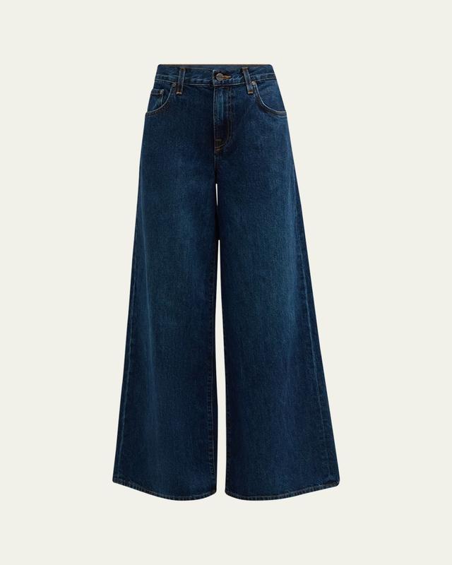 Tiny Dancer Wide-Leg Denim Jeans