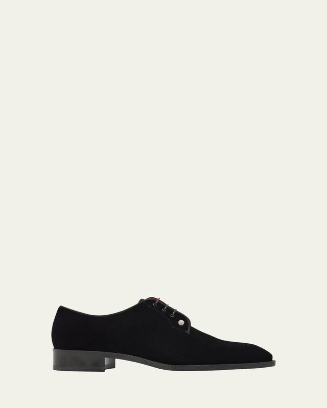 Men's Chambeliss Night Strass Velvet Derby Shoes
