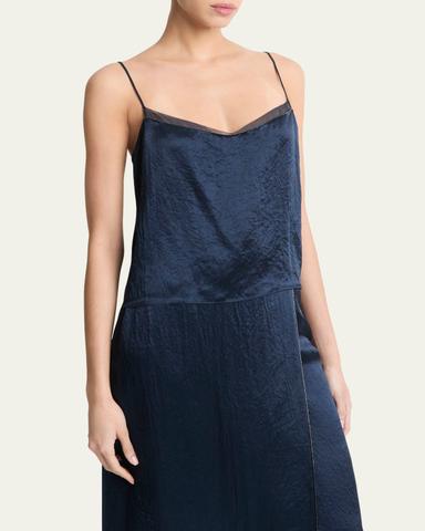 Vince Beaded Satin Cami | Thumbnail 5
