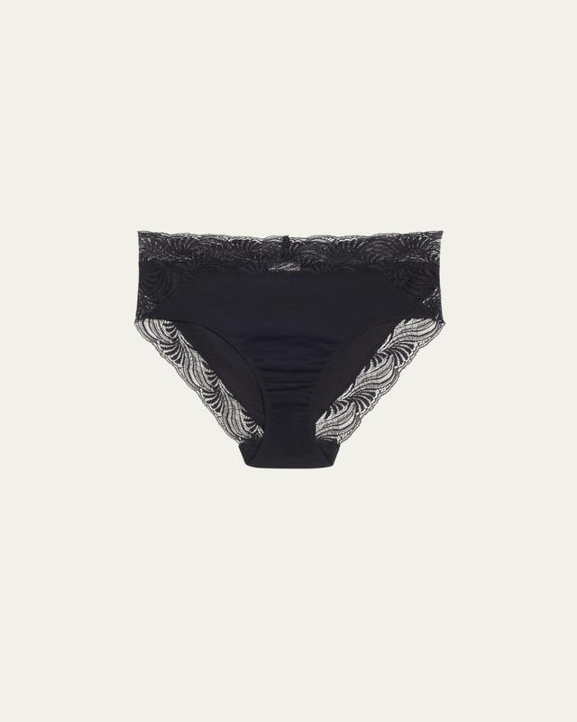 Cotton Delight Lace-Trim High-Cut Briefs