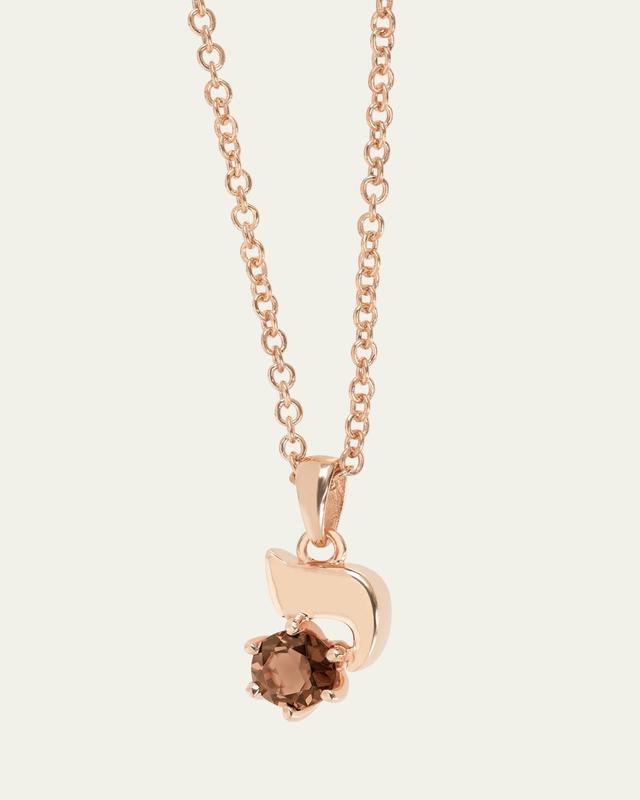 18K Gold Hebrew YOD Initial Necklace