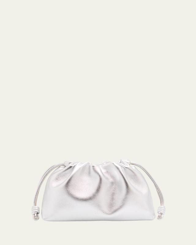 Flamenco Metallic Leather Shoulder Bag