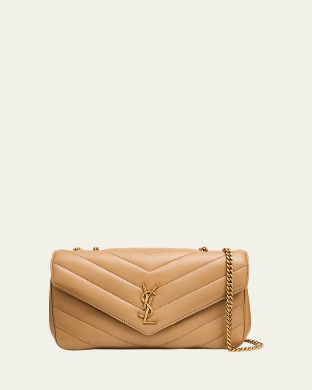 Loulou Medium YSL Chain Shoulder Bag in Quilted Leather