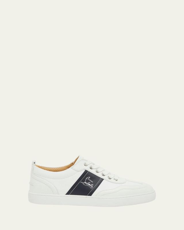 Men's Retero Canvas and Leather Low-Top Sneakers