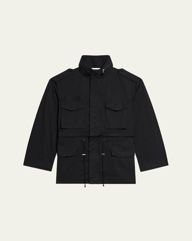 Men's Field Jacket with Stowaway Hood