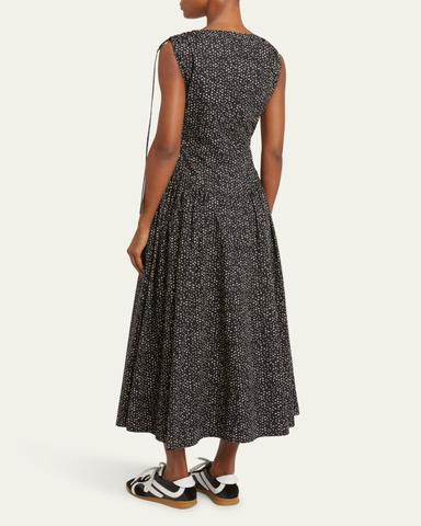 Proenza Schouler White Label Clayton Printed Poplin Drop-Waist Dress | Thumbnail 3