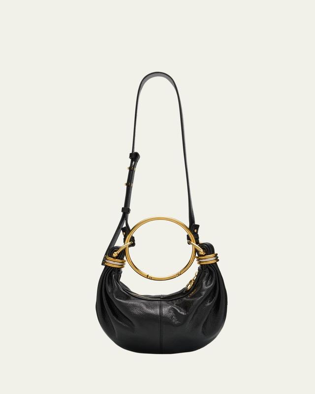Chloe Mini Bracelet Grained Leather Shoulder Bag