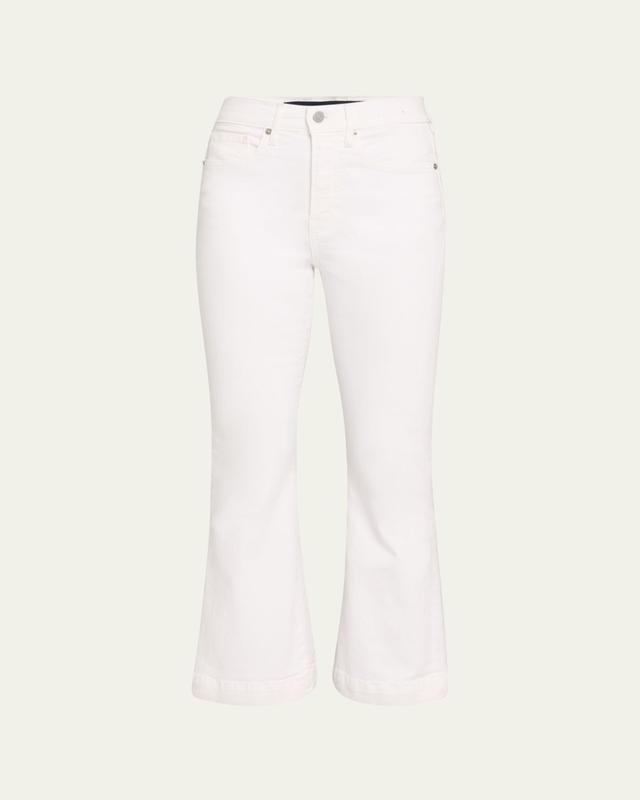 Veronica Beard Carson High-Rise Ankle Flare Jeans