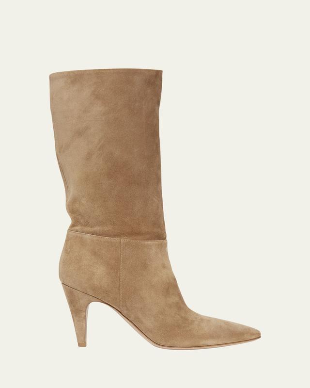 Slouchy Suede Mid Boots