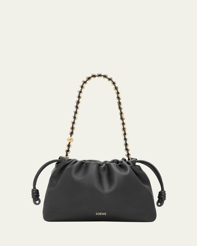 Flamenco Shoulder Bag in Smooth Leather