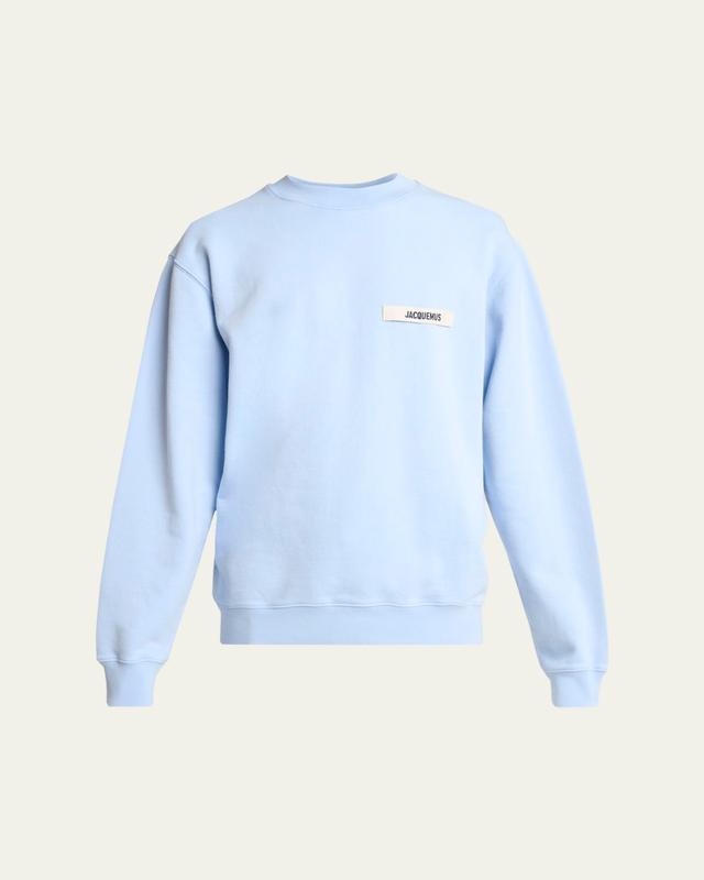 Men's Grosgrain Logo Cotton Sweatshirt