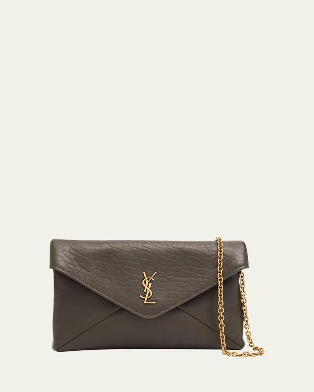 Cassandre Small Grain Leather Pouch Shoulder Bag