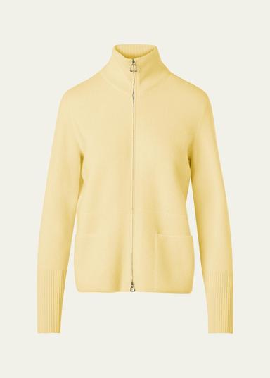 Akris Cashmere Pique Knit Cardigan Sweater | Thumbnail 1
