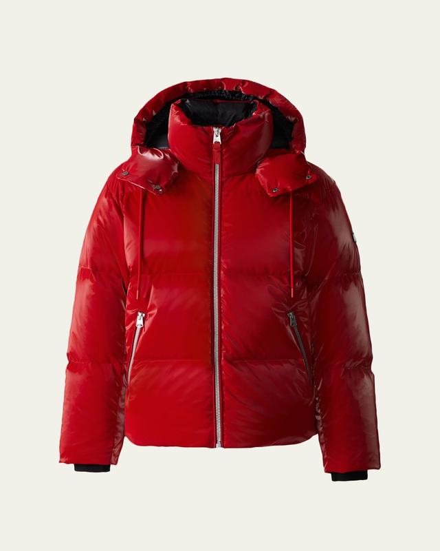 Men's Kent-Glo High-Gloss Hooded Down Jacket