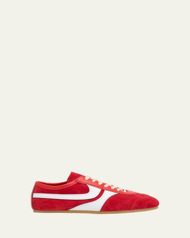 Dries Van Noten Men's Destin Mixed Leather Retro Sneakers