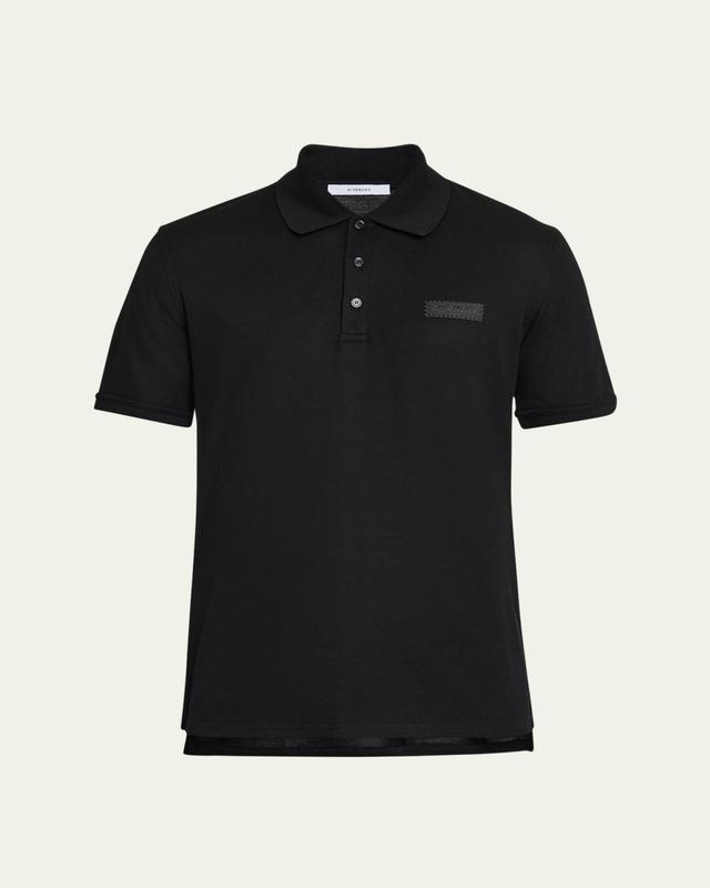 Men's Grosgrain Label Pique Polo Shirt
