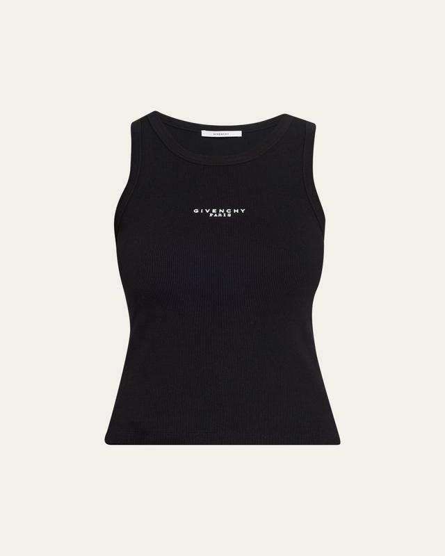 Logo Ribbed Tank Top