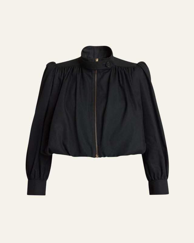 Chloe Shirred Canvas Jacket