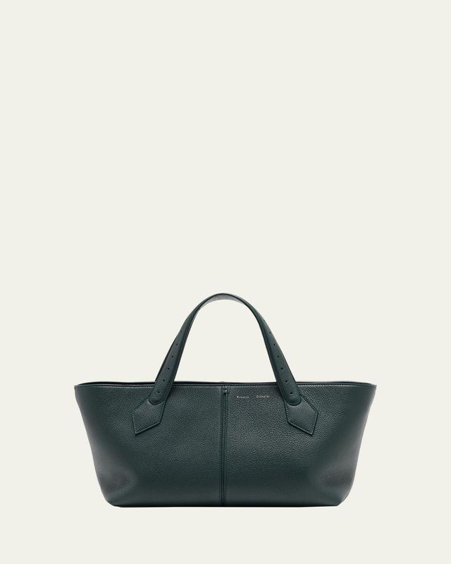 Chelsea East-West Pebble Leather Tote Bag