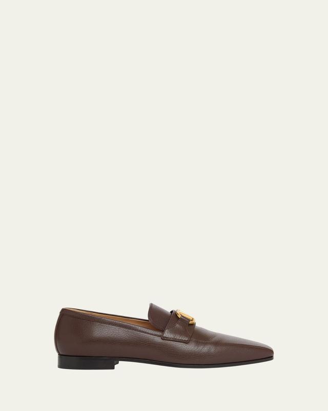 Men's Vlogo Signature Leather Loafers
