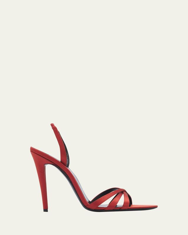 110mm Kate Satin Sandals
