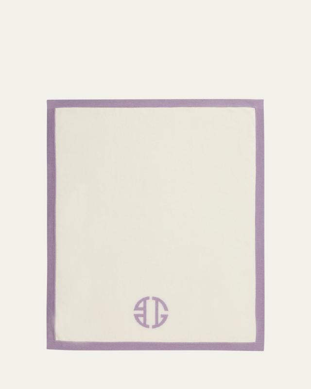 Sofia Cashmere Kid's Monogrammed Cashmere Blanket