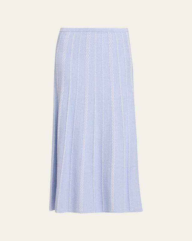 Morena Textured Knit Midi Skirt