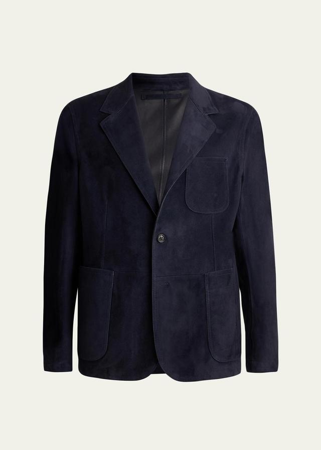 Hand-Tailored Suede Sport Coat