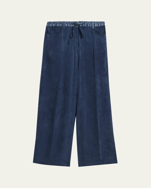 Kobi Halperin Mason Wide-Leg Drawstring Pants