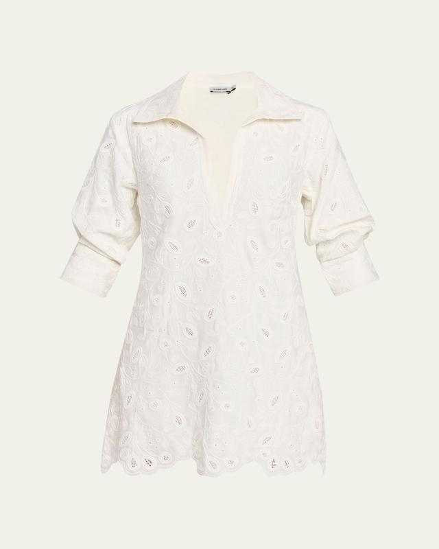 Freya Embroidered Mini Dress
