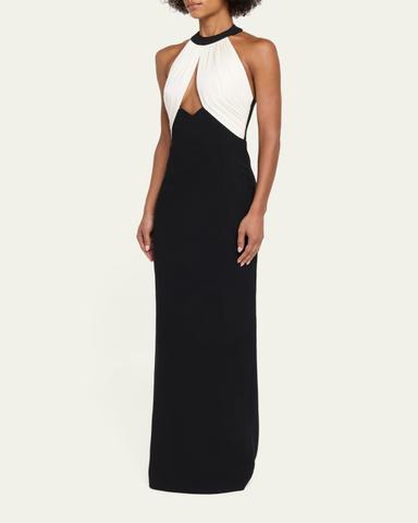 The New Arrivals by Ilkyaz Ozel Asena Cutout Halter Gown | Thumbnail 4