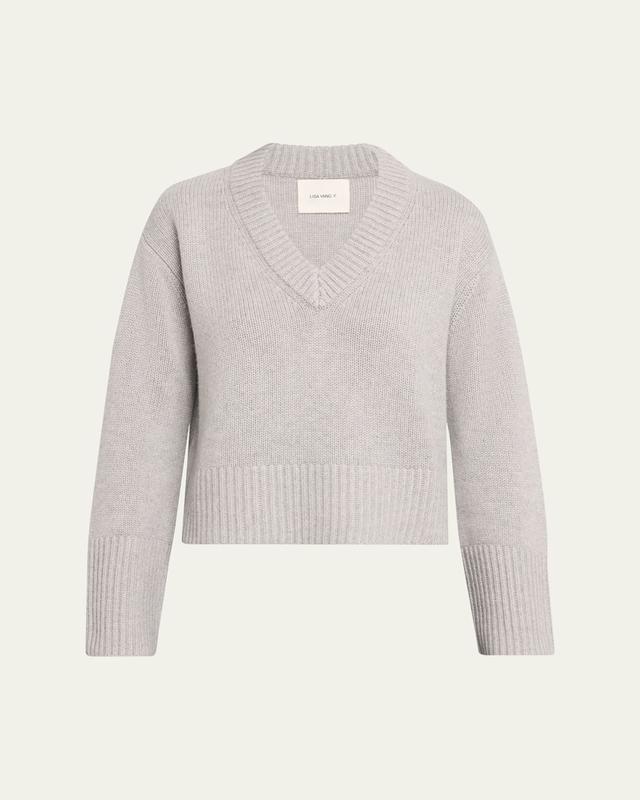 Aletta V-Neck Cashmere Knit Sweater