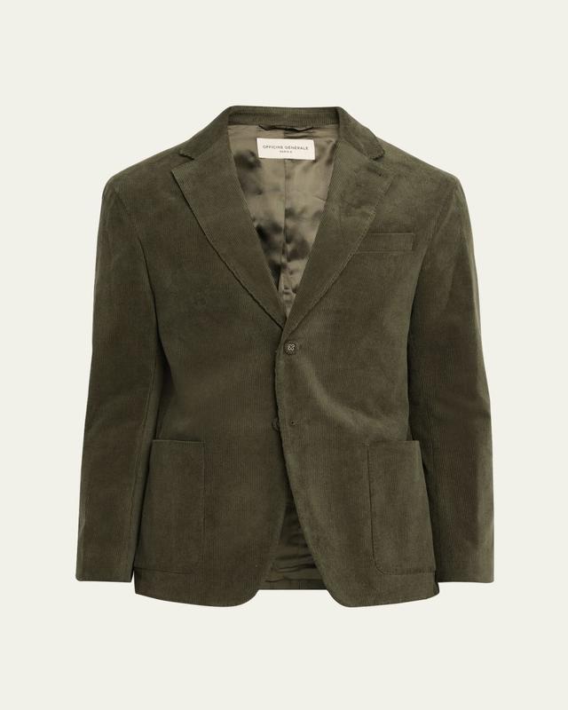 Officine Generale Men's Michel Corduroy Single-Breasted Sport Coat