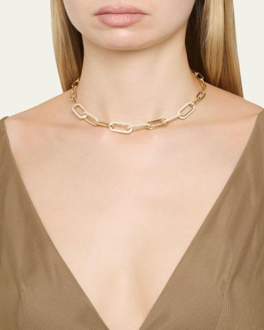 Nickho Rey Link Collar Necklace with Crystals | Thumbnail 2
