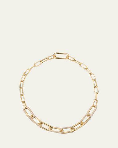 Nickho Rey Link Collar Necklace with Crystals | Thumbnail 1