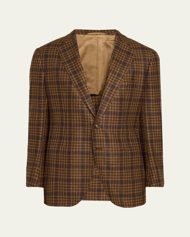 Cesare Attolini Men's Cashmere Plaid Single-Breasted Sport Coat