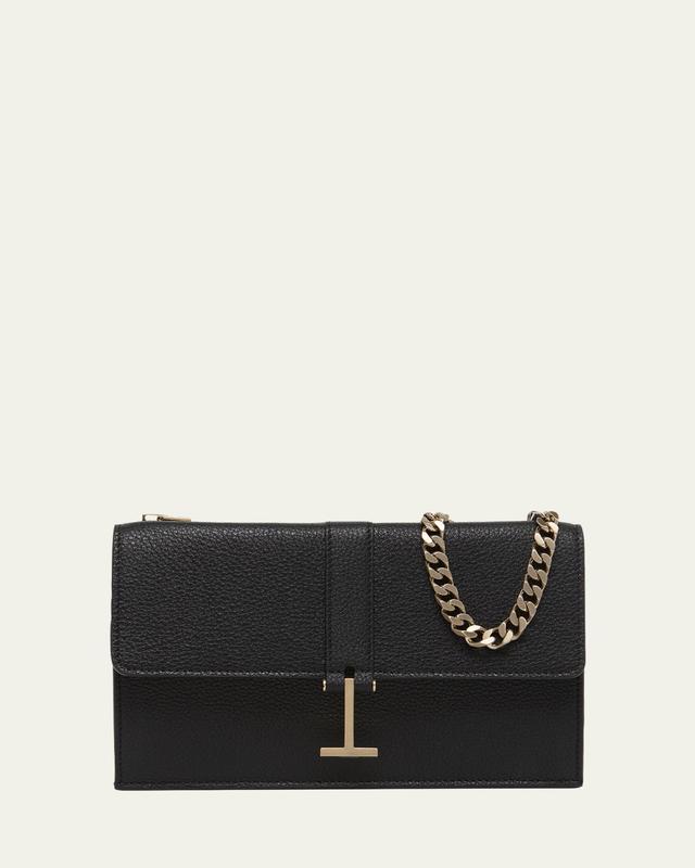 TOM FORD Kara Mini Leather Hanging T Crossbody Bag