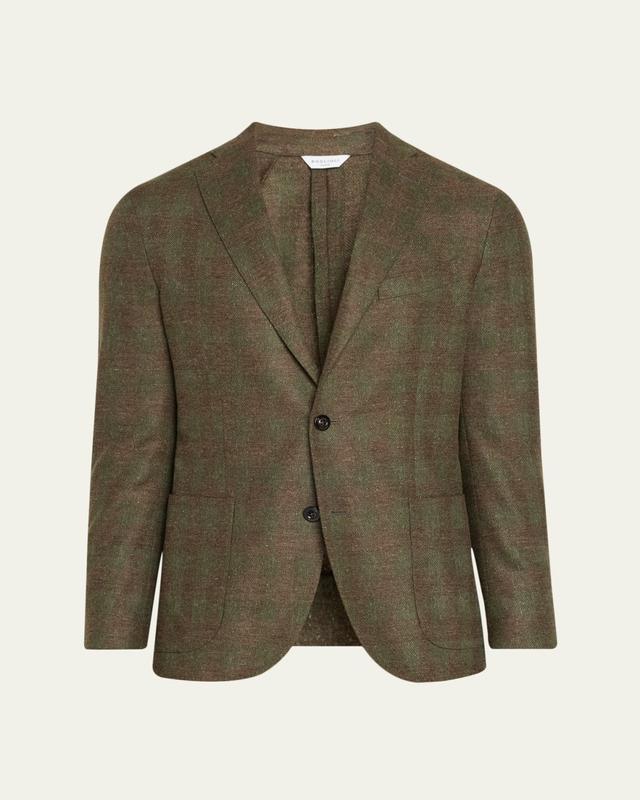 Boglioli Men's K-Jacket Plaid Single-Breasted Sport Coat