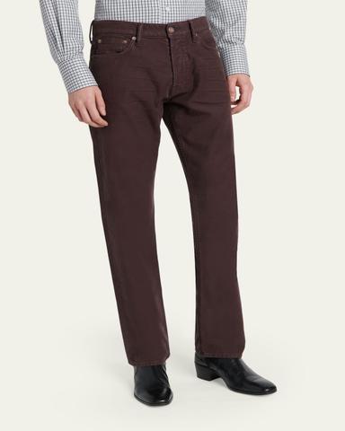 TOM FORD Men's Cotton Straight Leg Five-Pocket Pants | Thumbnail 4