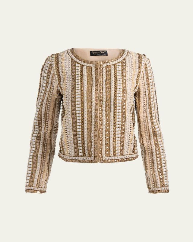 ALICE + OLIVIA Kidman Embellished Jacket