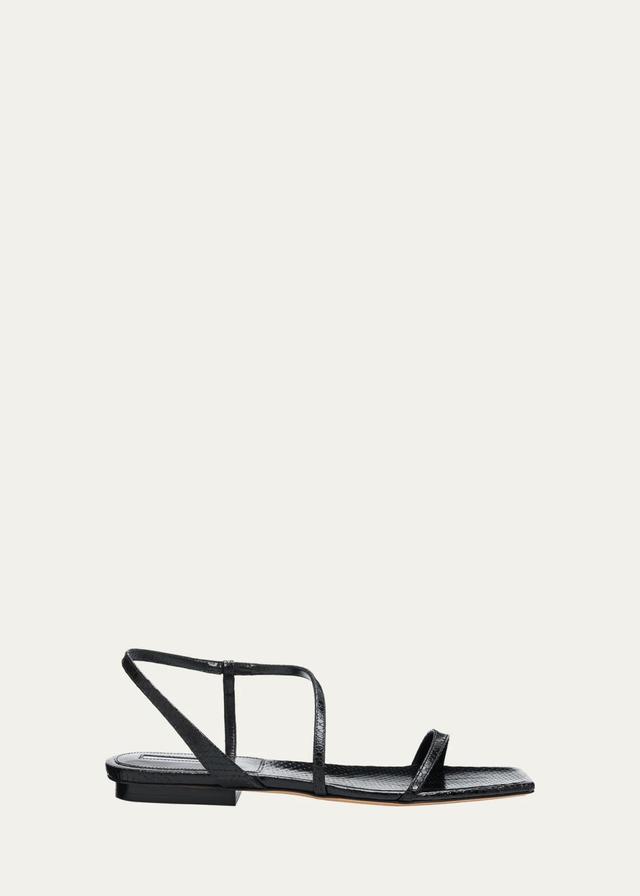 Delice Strappy Flat Leather Sandals