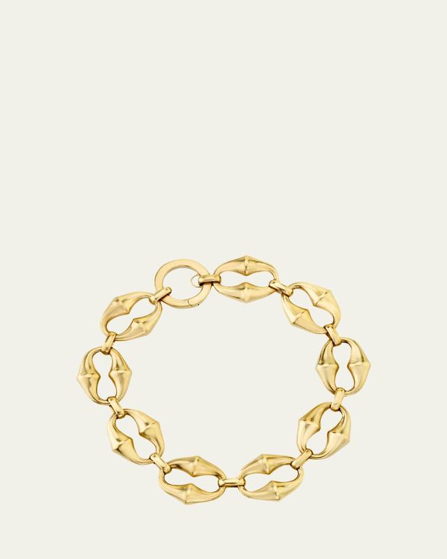 Vram 18K Yellow Gold Chrona Mini Link Bracelet