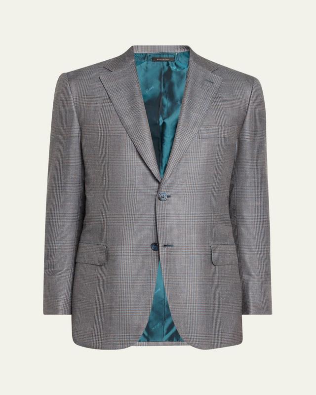 Brioni Men's Prince of Wales Single-Breasted Sport Coat